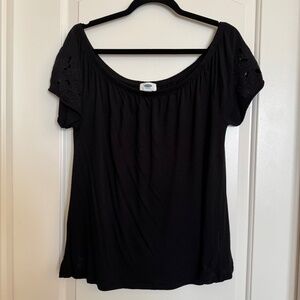 Old Navy Women's Short Sleeve Black Top